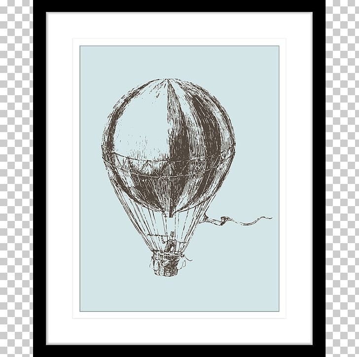 Hot Air Balloon Airship PNG, Clipart, Airship, Balloon, Black And White, Digital Image, Drawing Free PNG Download