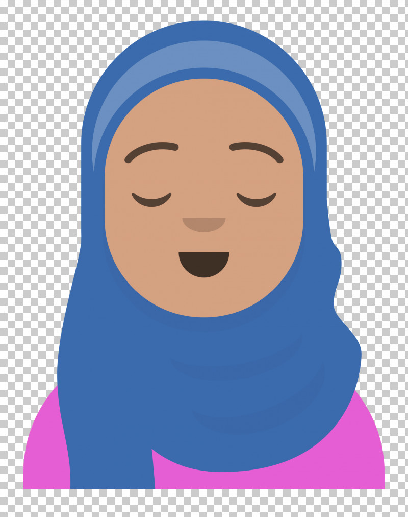 Hijab Avatar PNG, Clipart, Electric Blue M, Face, Facial Hair, Forehead, Human Free PNG Download