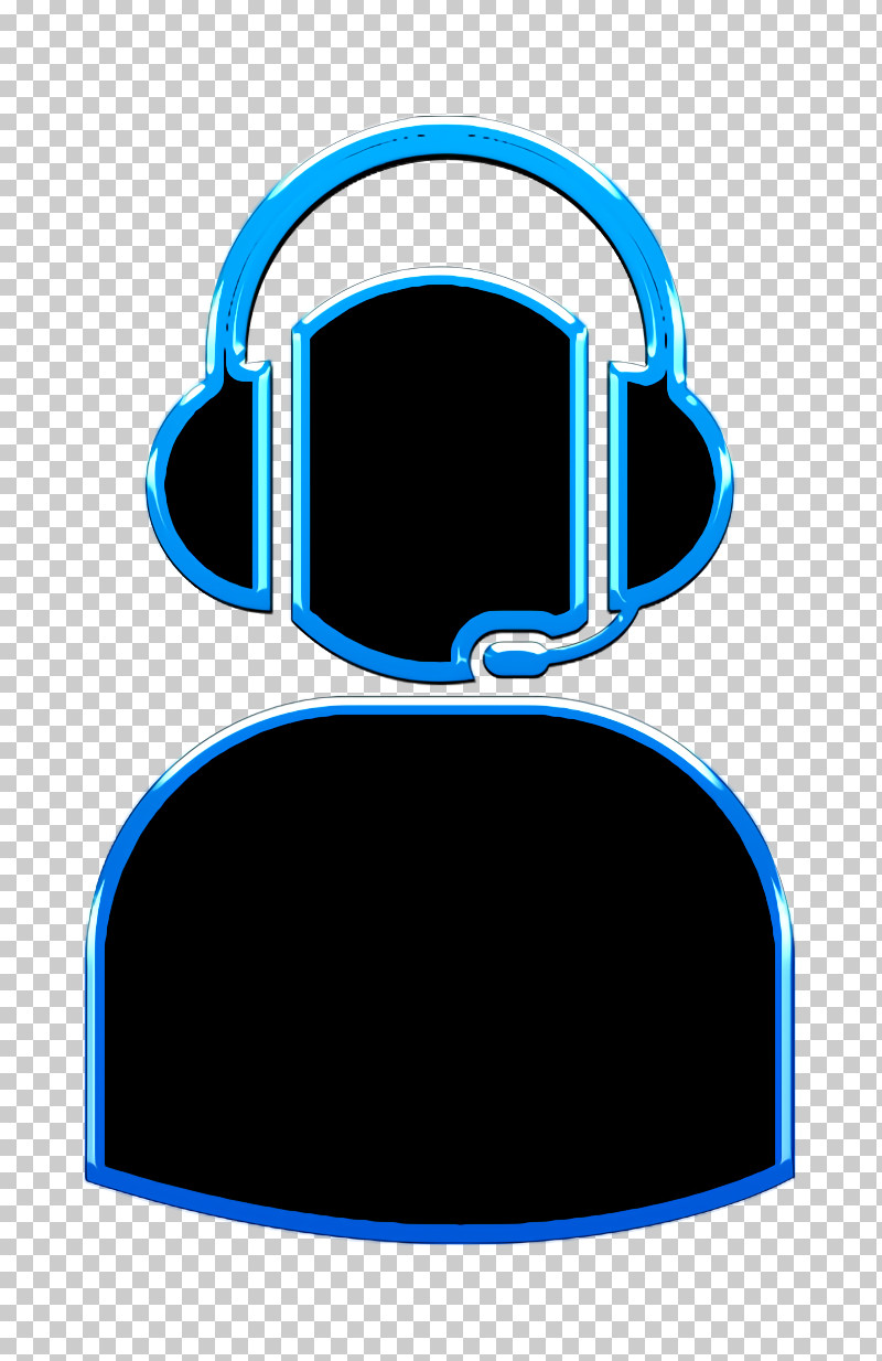 Humans 3 Icon Agent Icon User With Headset Silhouette Icon PNG, Clipart, Agent Icon, Cobalt Blue, Electric Blue M, Headgear, Humans 3 Icon Free PNG Download