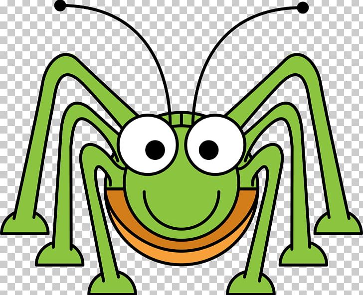 Cartoon Grasshopper PNG, Clipart, Amphibian, Animals, Area, Artwork, Bush Crickets Free PNG Download