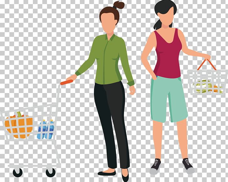 Cartoon Shopping Cart PNG, Clipart, Arm, Business Woman, Coffee Shop, Consumer, Consumption Free PNG Download