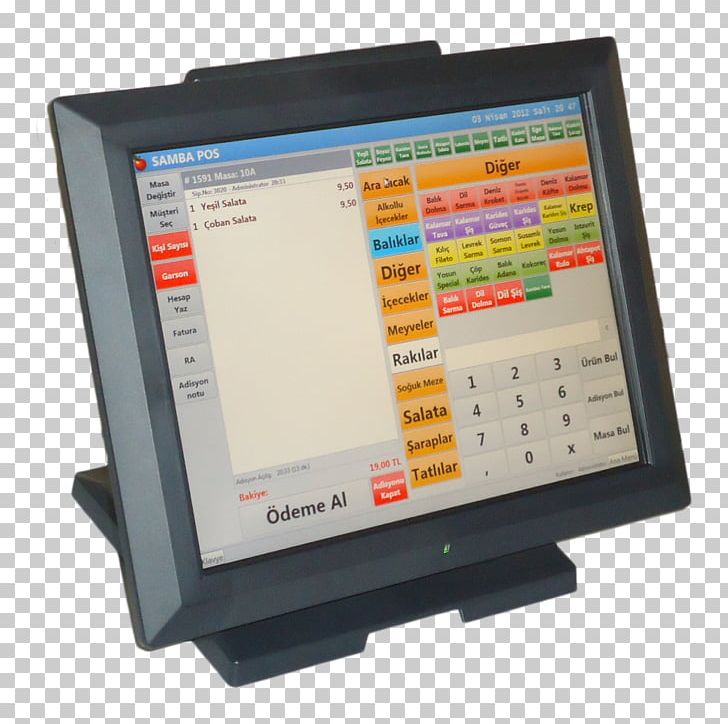 Computer Monitors Restaurant Point Of Sale Touchscreen PNG, Clipart, Allinone, Barcode, Cafe, Computer, Computer Hardware Free PNG Download