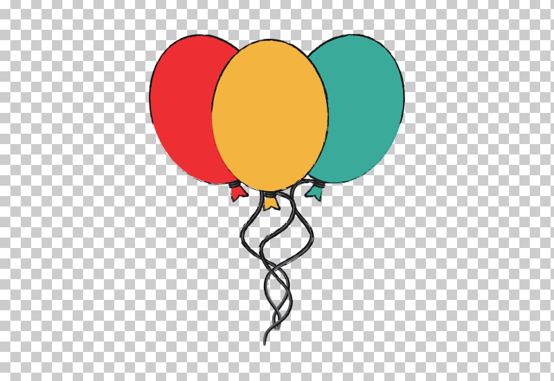 Cartoon Balloon Yellow Line PNG, Clipart, Balloon, Cartoon, Line, Yellow Free PNG Download