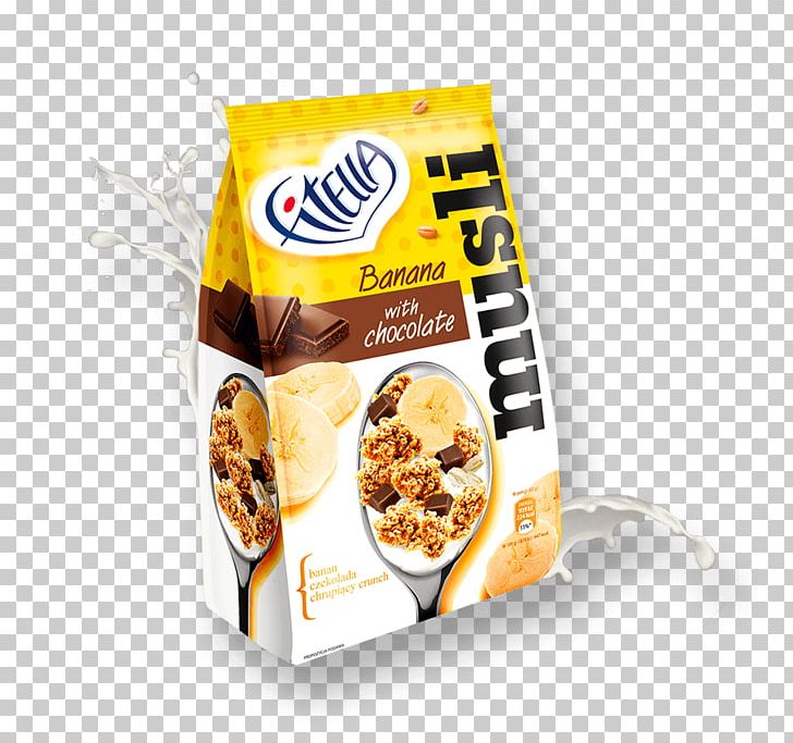 Muesli Corn Flakes Banana Food Chocolate PNG, Clipart, Banana, Breakfast, Breakfast Cereal, Chocolate, Chocolate Bar Free PNG Download