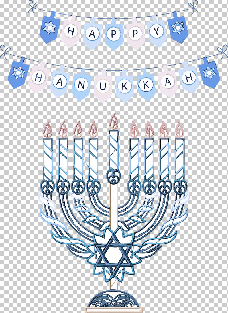 Hanukkah Happy Hanukkah PNG, Clipart, Candle, Candlestick, Christmas Day, Dreidel, Hanukkah Free PNG Download