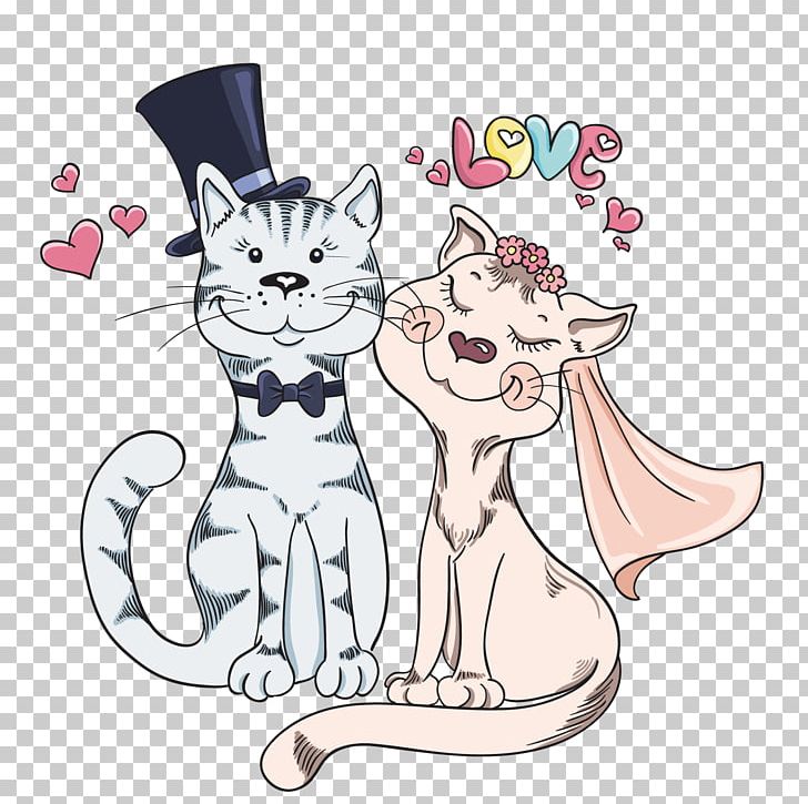 Cat Wedding Bridegroom Illustration PNG, Clipart, Animals, Bride, Carnivoran, Cartoon, Cartoon Couple Free PNG Download