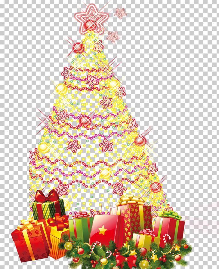 Santa Claus Christmas Tree Gift PNG, Clipart, Box, Christmas, Christmas Decoration, Christmas Frame, Christmas Lights Free PNG Download