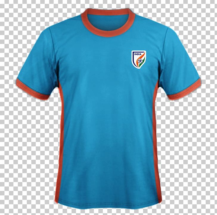T-shirt Jersey India National Cricket Team Polo Shirt PNG, Clipart, Active Shirt, Azure, Blue, Clothing, Crew Neck Free PNG Download