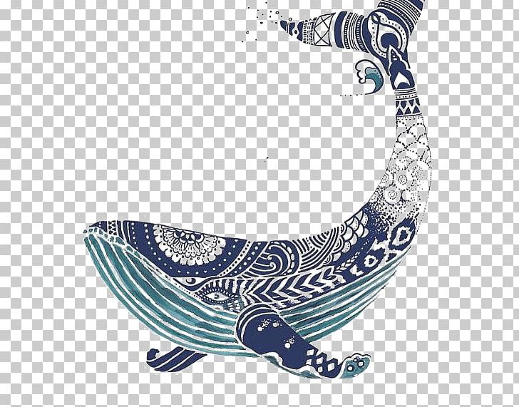 Blue Whale Art Illustration PNG, Clipart, Animal Print, Animals, Blue, Blue, Blue And White Porcelain Free PNG Download