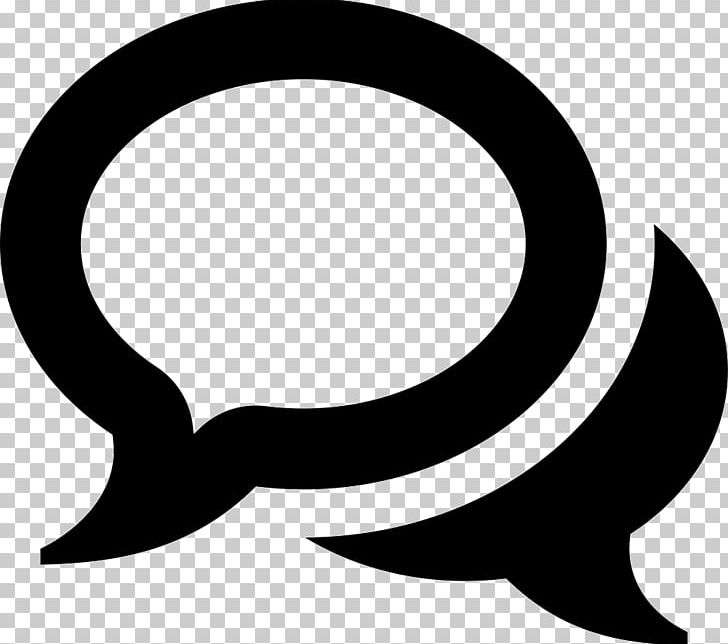Logo Speech Balloon Social Media Computer Icons PNG, Clipart, Artwork, Black And White, Circle, Computer Icons, Crescent Free PNG Download