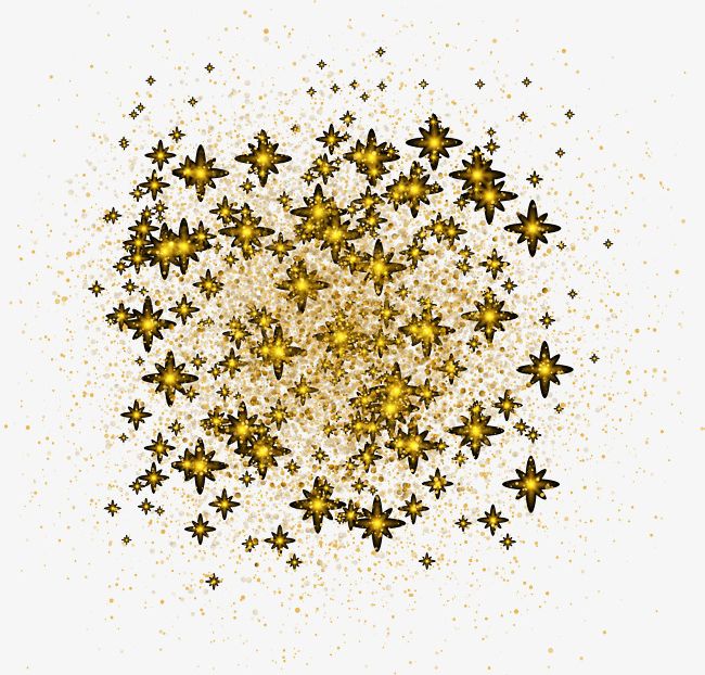 Golden Sparkling Stars PNG, Clipart, Bright, Dazzling, Effect, Effect Element, Element Free PNG Download