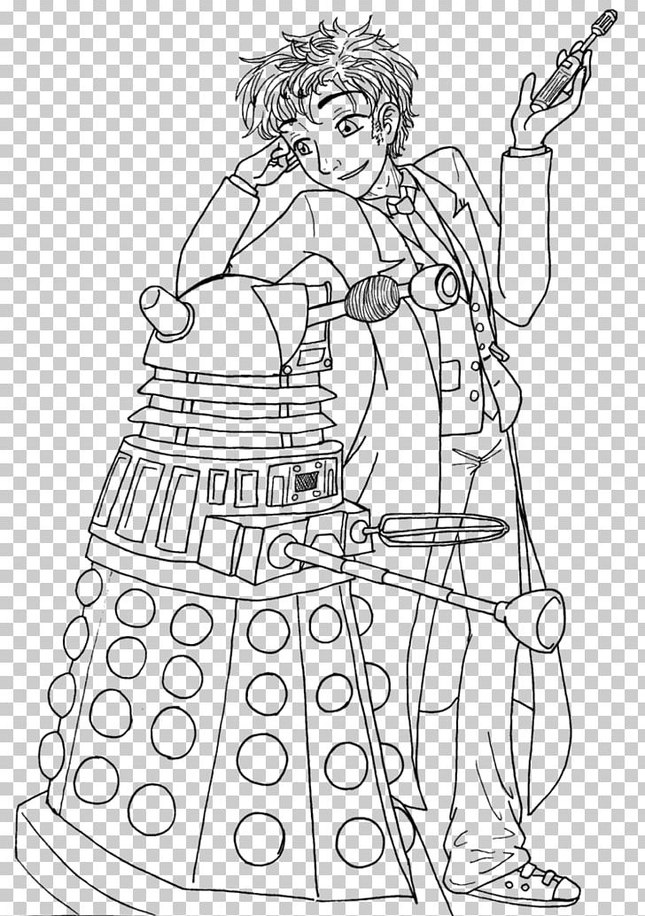 Line Art Eleventh Doctor Tenth Doctor Drawing PNG, Clipart, Artist, Artwork, Black And White, Clothing, Costume Design Free PNG Download