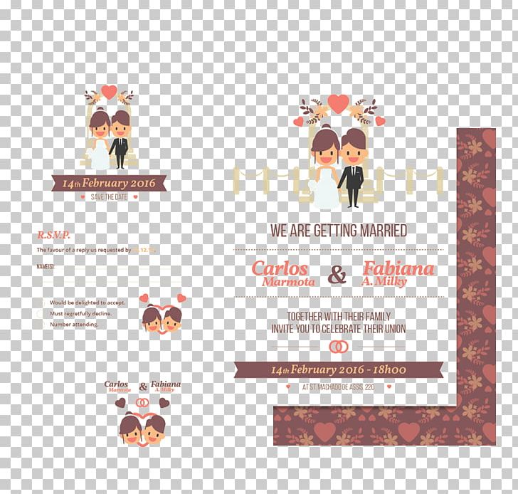 Wedding Invitation Convite Party PNG, Clipart, Birthday Card, Bride, Business Card, Card Vector, Cartoon Free PNG Download