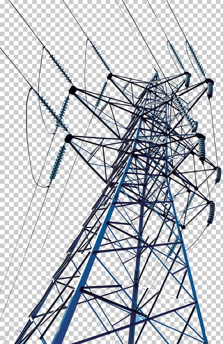 High Voltage Transmission Tower Electric Power Transmission Wire PNG, Clipart, Angle, Area, Barbed Wire, Black And White, Eiffel Tower Free PNG Download