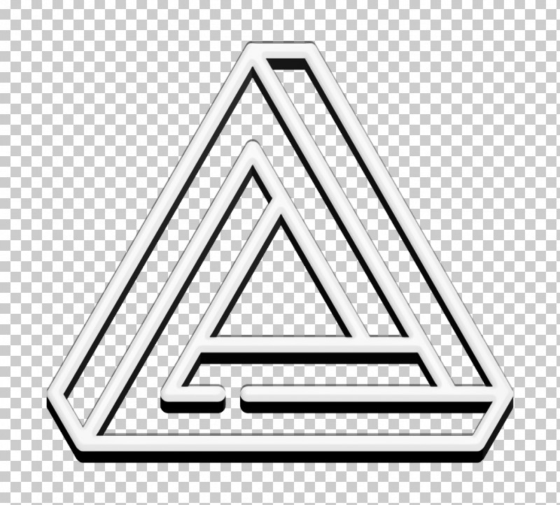Hipster Style Icon Triangular Icon Impossible Triangle Icon PNG, Clipart, Black, Black And White, Geometry, Line, Mathematics Free PNG Download