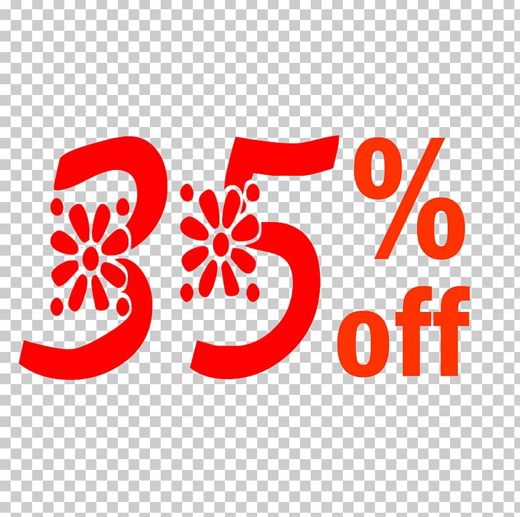 Spring 35% Off Discount Tag. PNG, Clipart, Area, Brand, Flower, Line, Logo Free PNG Download
