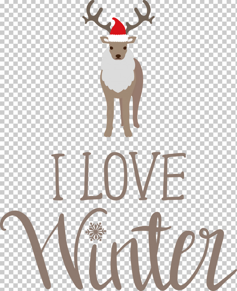 I Love Winter Winter PNG, Clipart, Antler, Biology, Deer, I Love Winter, Logo Free PNG Download