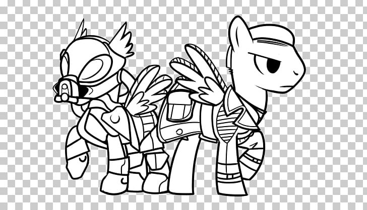 Pony Pegasus Horse Fallout: Equestria PNG, Clipart, Art, Artwork, Black, Black And White, Cartoon Free PNG Download