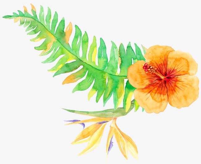 Tropical Plants PNG, Clipart, Flowers, Leaves, Plants Clipart, Summer, Tropical Clipart Free PNG Download