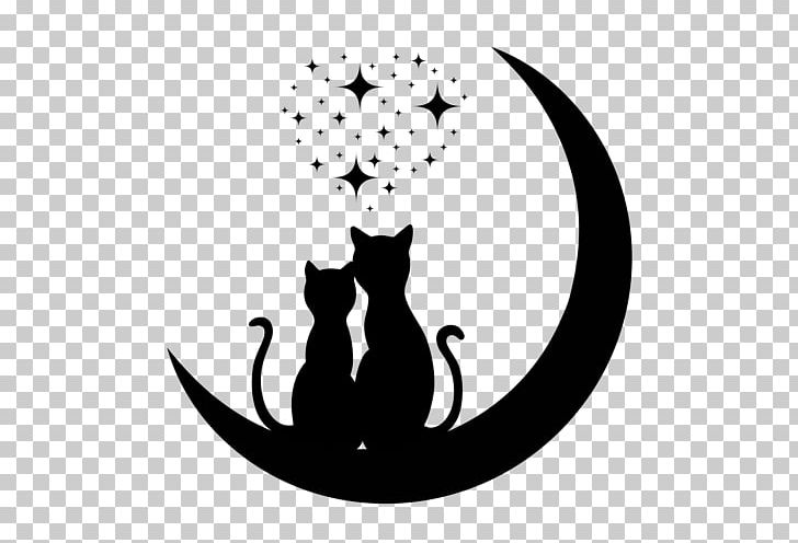 Cat Kitten Silhouette Drawing PNG, Clipart, Animals, Black, Carnivoran, Cat Like Mammal, Circle Free PNG Download