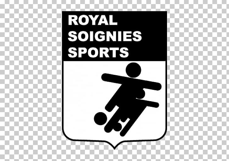 Royal Soignies Sports Logo Brand PNG, Clipart, Angle, Area, Black, Black And White, Brand Free PNG Download