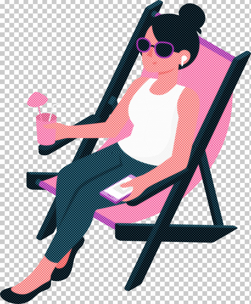 Beach Summer Vacation PNG, Clipart, Beach, Cartoon, Chair, Holiday, Human Free PNG Download