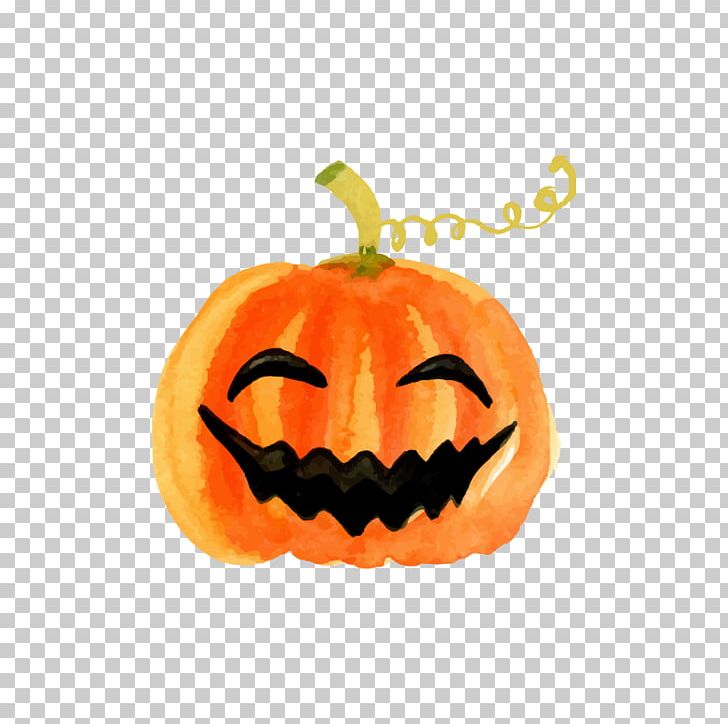 Calabaza T-shirt Halloween Pumpkin Watercolor Painting PNG, Clipart, Carving, Cucurbita, Expression, Face, Food Free PNG Download