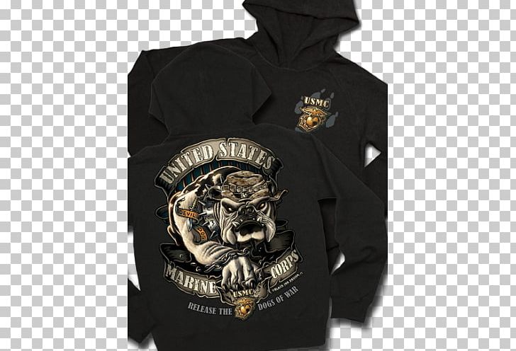 Hoodie T-shirt Bulldog United States Marine Corps PNG, Clipart, Brand, Bulldog, Charms Pendants, Clothing, Dog Free PNG Download