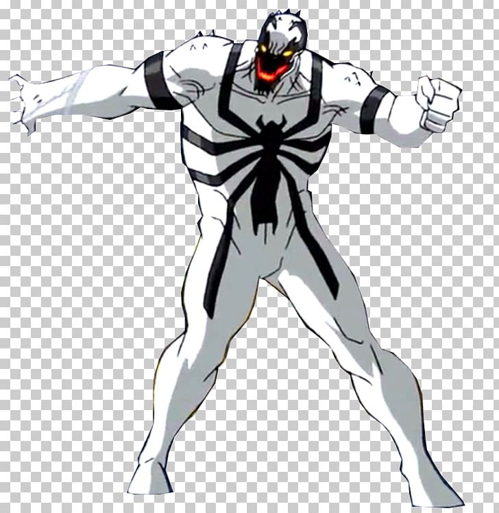 Anti-Venom Spider-Man Marvel Comics Symbiote PNG, Clipart, Action Figure, Anime, Antivenom, Black And White, Clothing Free PNG Download