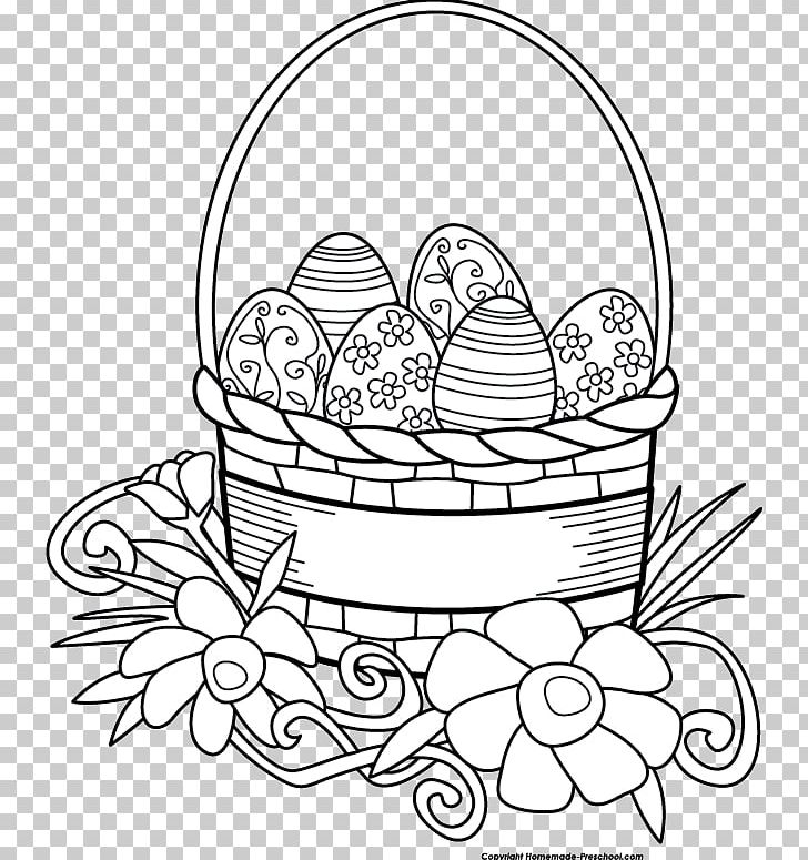 Easter Bunny Easter Basket Black And White PNG, Clipart, Basket, Black And White, Blog, Coloring Book, Easter Free PNG Download