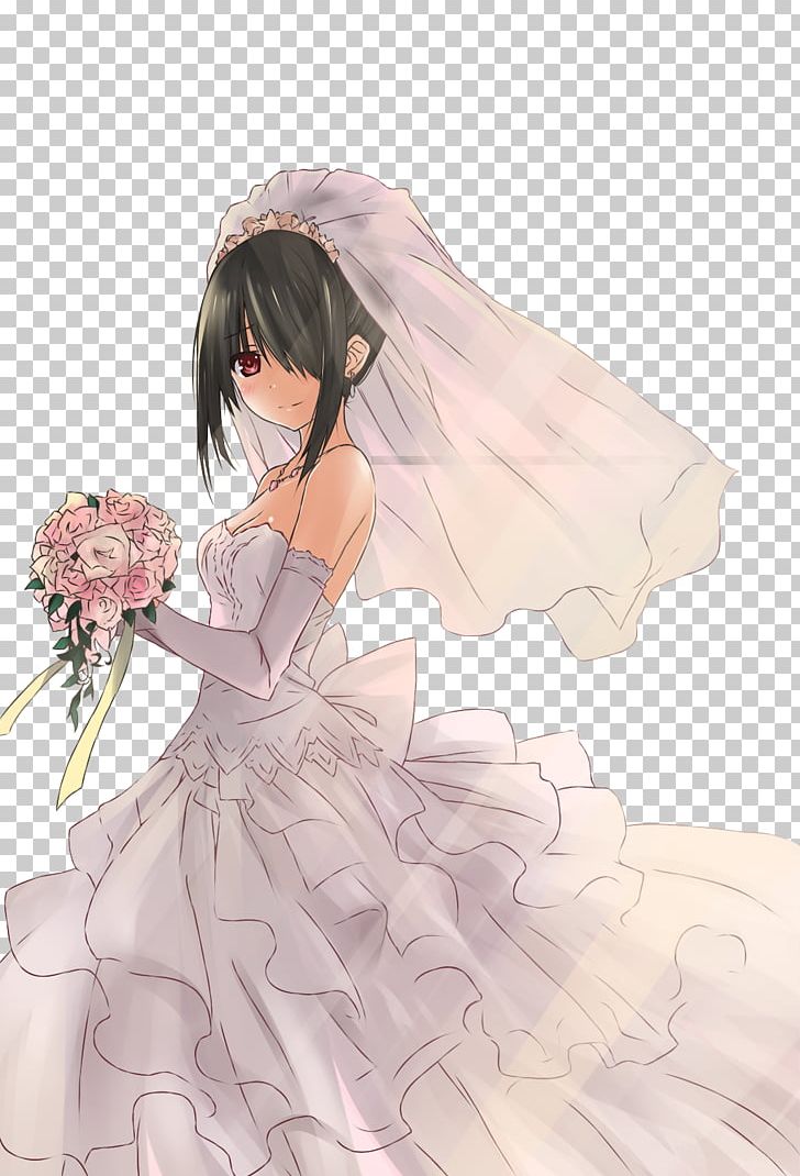 Wedding Dress Bride Prom PNG, Clipart, Animedream, Artwork, Black Hair, Bridal Accessory, Brown Free PNG Download