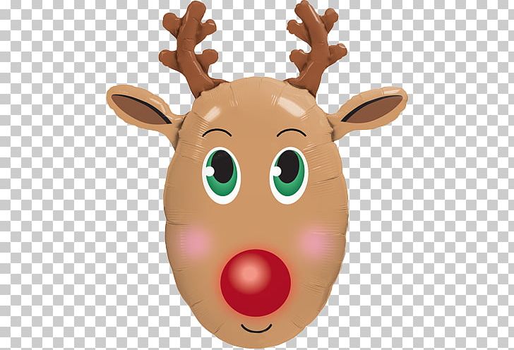 Rudolph Reindeer Santa Claus Balloon Christmas PNG, Clipart,  Free PNG Download