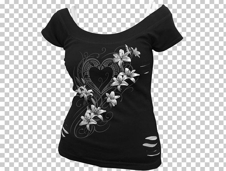 T-shirt Clothing Gothic Fashion Sleeve PNG, Clipart, Black, Blouse, Clothing, Dress, Fashion Free PNG Download