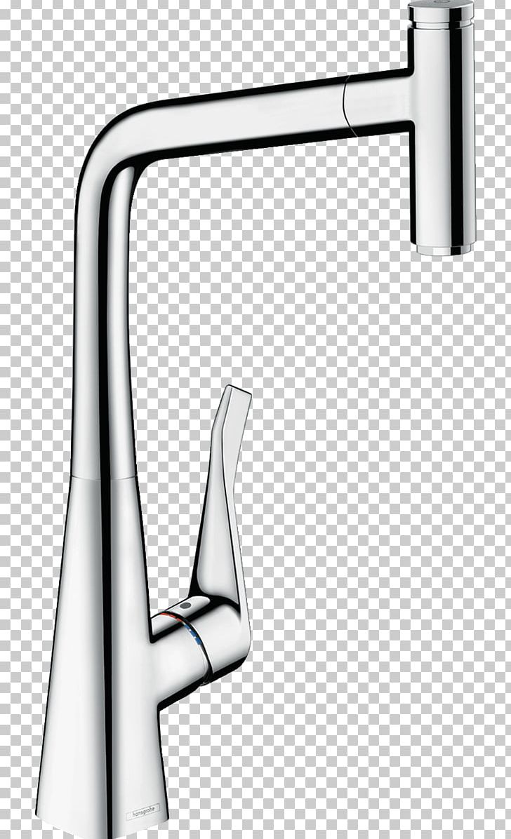 Faucet Handles & Controls Mixer Hansgrohe Sink Kitchen PNG, Clipart, Angle, Appliances Online, Bathroom Accessory, Bathtub Accessory, Black And White Free PNG Download
