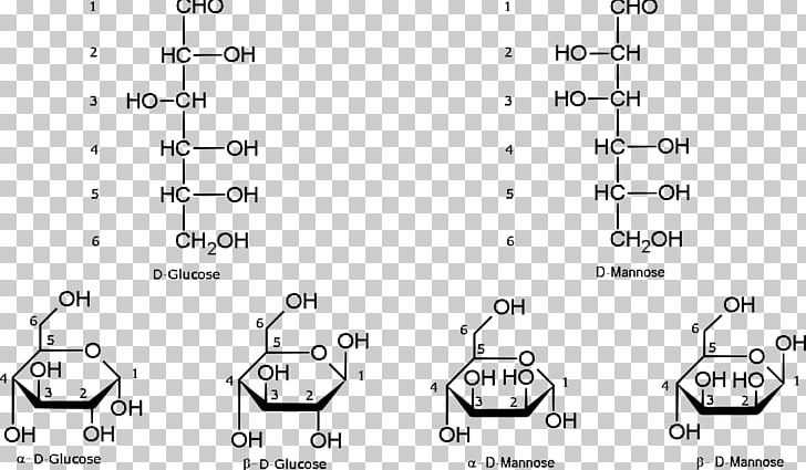 Open-chain Compound L-Glucose Galactose Mannose PNG, Clipart, Angle, Area, Auto Part, Black And White, Carbohydrate Free PNG Download