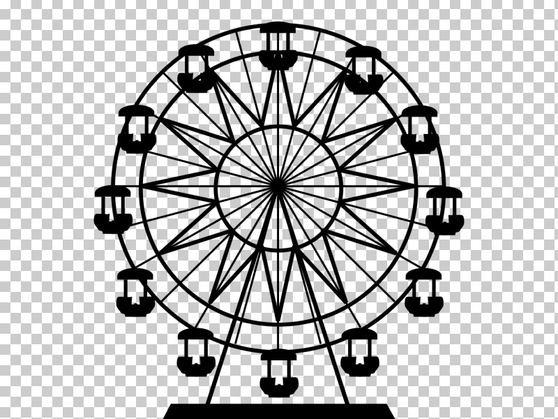 Ferris Wheel Line Art Tourist Attraction Recreation Line PNG, Clipart, Blackandwhite, Circle, Ferris Wheel, Line, Line Art Free PNG Download