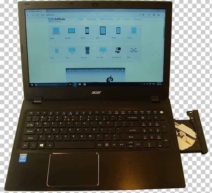Netbook Computer Hardware Laptop Personal Computer PNG, Clipart, Acer Aspire Notebook, Computer, Computer Accessory, Computer Hardware, Electronic Device Free PNG Download
