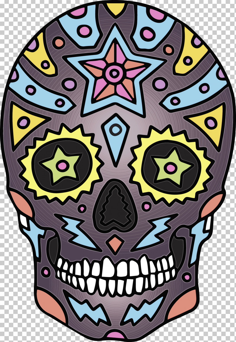 Calavera Day Of The Dead Purple Pattern PNG, Clipart, Calavera, Cinco De Mayo, Day Of The Dead, La Calavera Catrina, Mariachi Free PNG Download