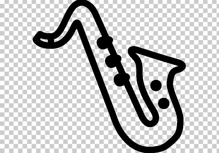 Saxophone Computer Icons Musical Instruments PNG, Clipart, Area, Artwork, Black And White, Clarinet, Clef Free PNG Download