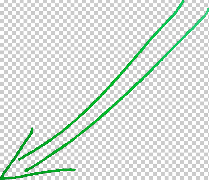 Hand Drawn Arrow PNG, Clipart, Green, Hand Drawn Arrow, Leaf, Line, Plant Free PNG Download