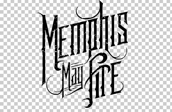 Memphis May Fire Musical Ensemble Logo Unconditional Sleepwalking PNG, Clipart, Alive In The Lights, Art, Black And White, Brand, Calligraphy Free PNG Download