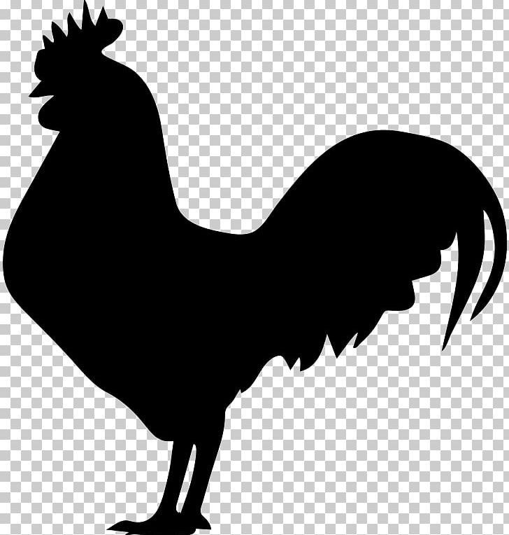 Rooster Chicken Silhouette PNG, Clipart, Animals, Autocad Dxf, Beak, Bird, Black And White Free PNG Download