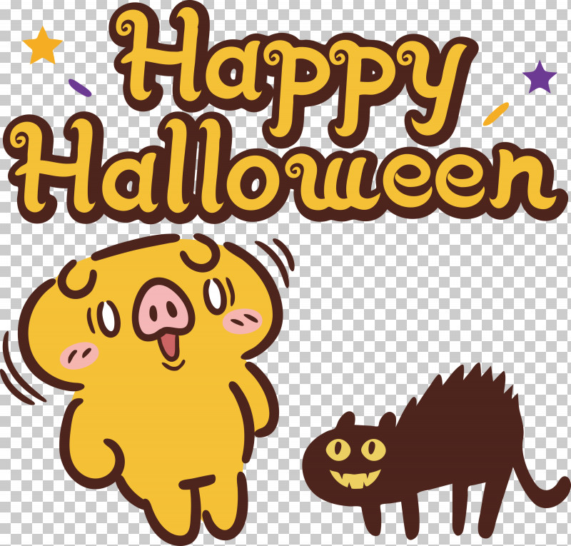 Happy Halloween PNG, Clipart, Animal Figurine, Cartoon, Cat, Catlike, Happiness Free PNG Download