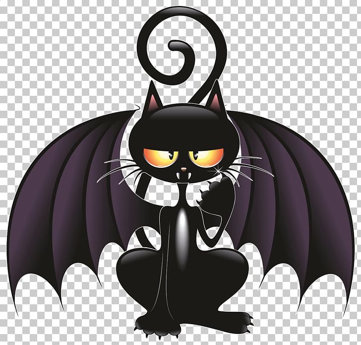 Cat Bat Kitten Cartoon PNG, Clipart, Animation, Bat, Beak, Black Cat, Carnivoran Free PNG Download