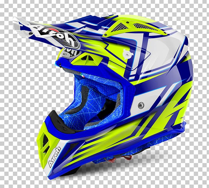Motorcycle Helmets Locatelli SpA Motocross PNG, Clipart, Airoh Helmet, Black, Blue, Electric Blue, Enduro Motorcycle Free PNG Download