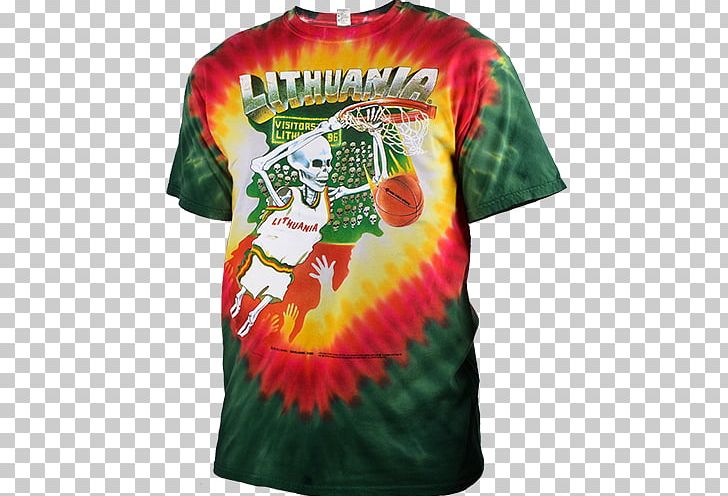T-shirt Lithuania Men's National Basketball Team Tie-dye Slipper PNG, Clipart, Christmas Ornament, Clothing, Flag Of Lithuania, Lithuania, Nike Free PNG Download