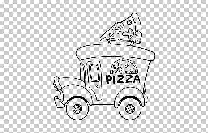 Pizza Hut Junk Food Coloring Book PNG, Clipart, Angle, Automotive Design, Black And White, Car, Cartoon Free PNG Download