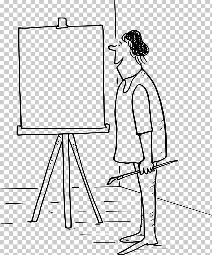 Easel Canvas Line Art Artist PNG, Clipart, Angle, Arm, Art, Artist, Artwork Free PNG Download