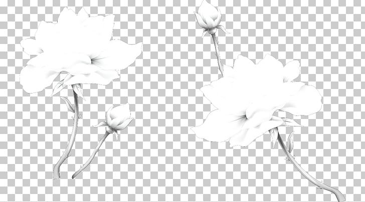 Black And White Sketch PNG, Clipart, Black, Branch, Cartoon, Flower, Hand Free PNG Download
