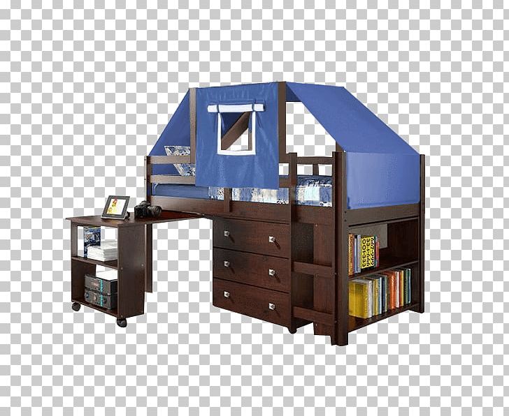 Bunk Bed Donco Kids 760cp Low Study Loft Bed Dark Cappuccinowhite Desk Furniture PNG, Clipart,  Free PNG Download